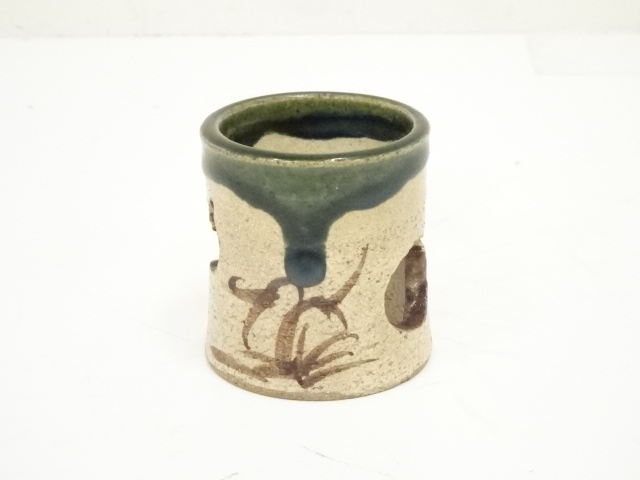 道具 ] - 道具 山口錠鉄造 織部瓢透蓋置（共箱） | ネットショップ圭